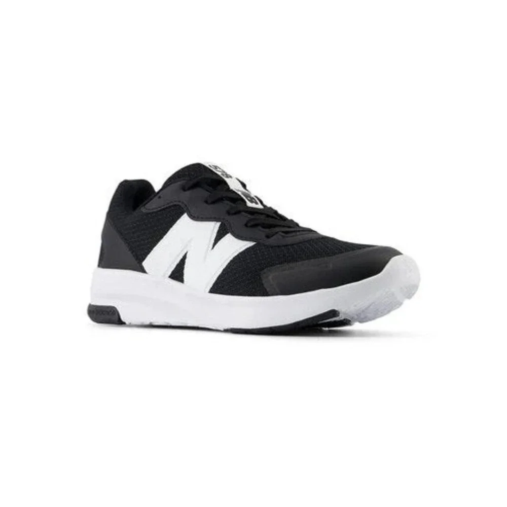 New Balance 578 V1 Boys' Running Shoes - Black/White, Size 3.5W